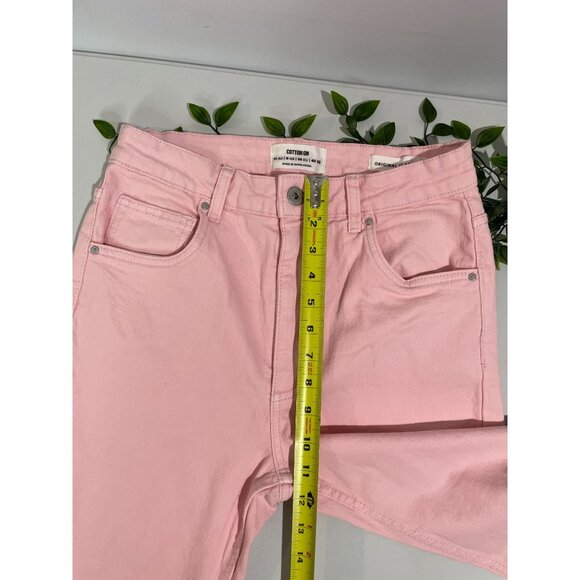 Cotton:On Womens Original Flare Jeans 6 US / 10 AU Pink Sustainable - Picture 9 of 16